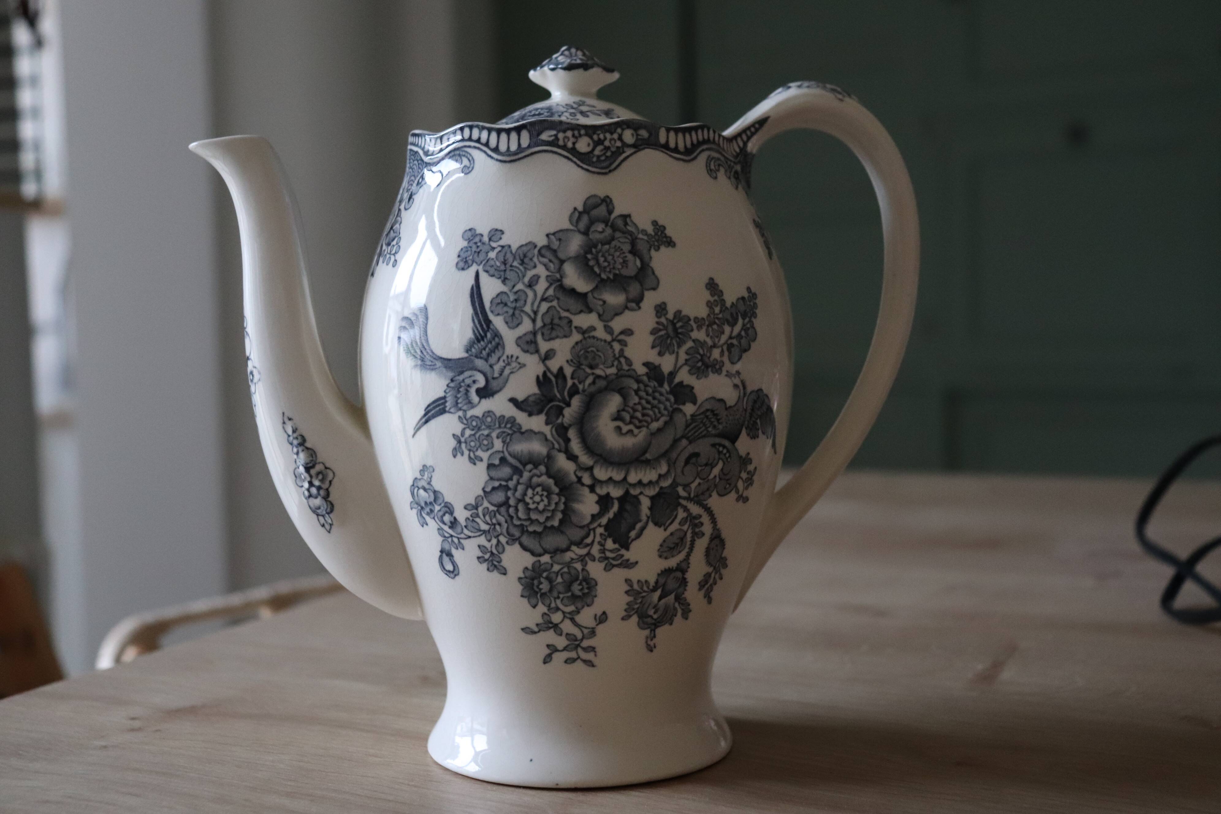 Service à café "Bristol" Crown Ducal, complet, Porcelaine anglaise de 1930