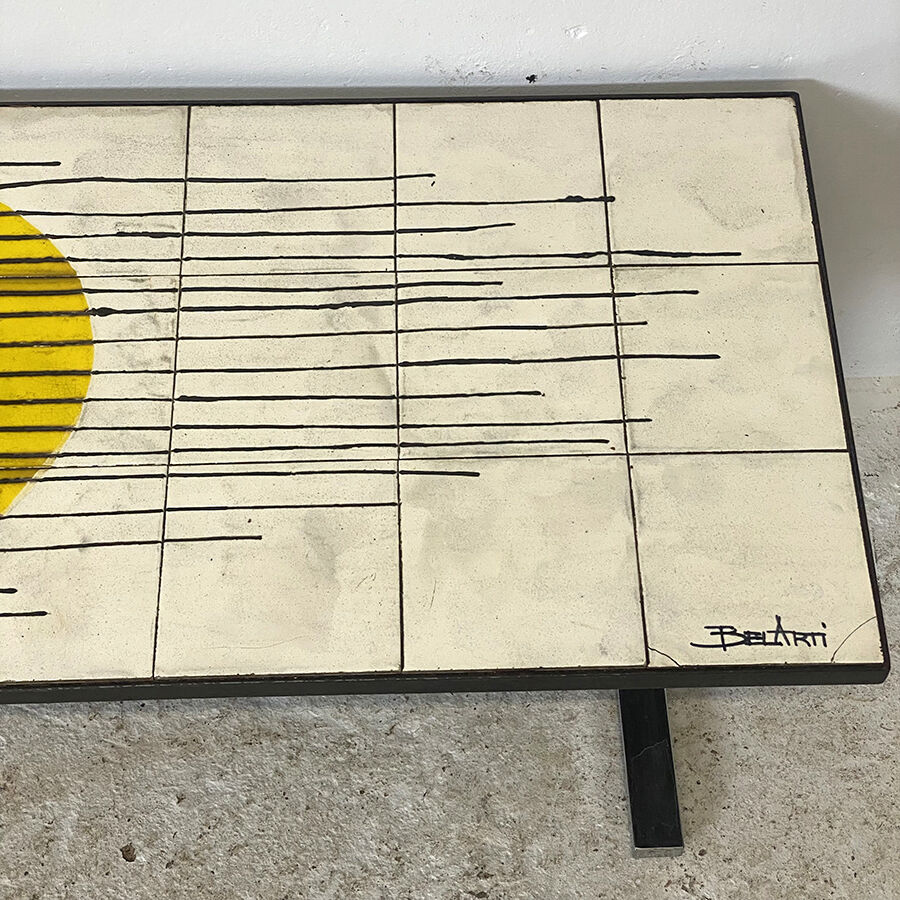 60's vintage ceramic coffee table by Belarti