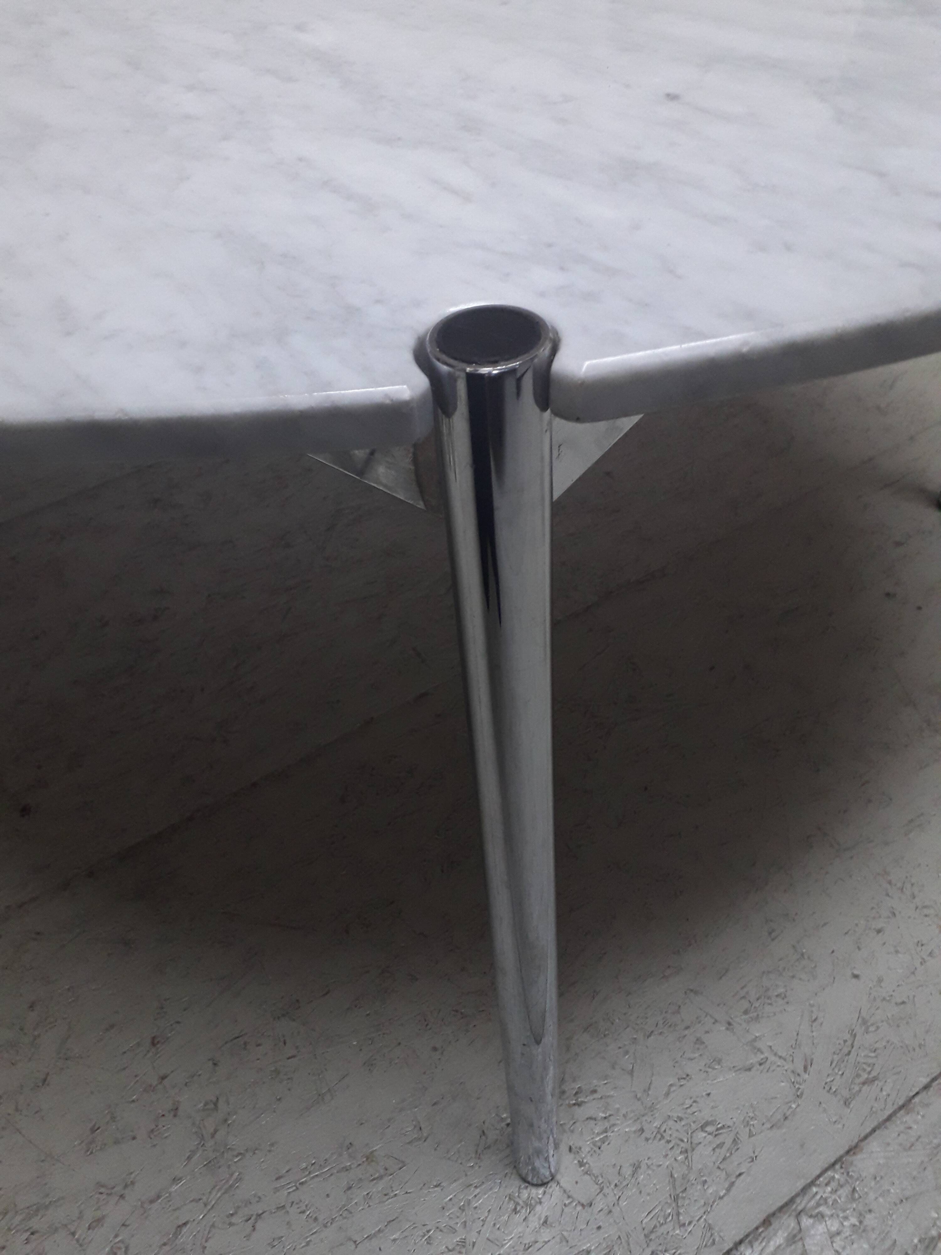 Round table marble 80