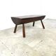 Solid wooden brutalist coffee table, 1960s