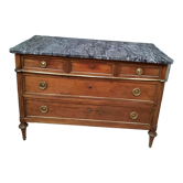 Louis XVI mahogany chest of drawers