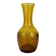 Vase verre bullé ambré vintage