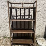 Vintage rattan shelf
