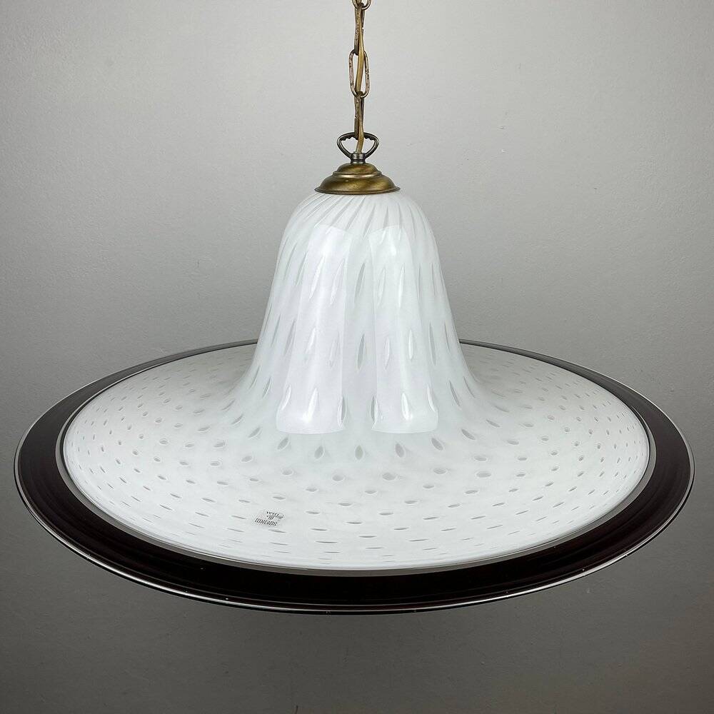 Vintage Murano glass pendant lamp from Vetri Murano, Italy, 1970s.