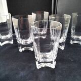 6 Verres forme haute Cristallerie Royale de Champagne  Modèle Louvois