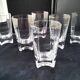 6 High-form glasses, Royal Champagne Crystal Factory, Louvois pattern