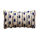 Handmade blue and white handira moroccan berber cushion