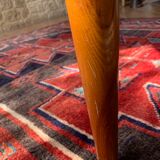 Expandable teak dining table, butterfly extension, circa 60s