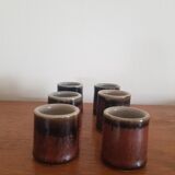 Set of 6 ceramic glasses