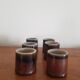 Set of 6 ceramic glasses