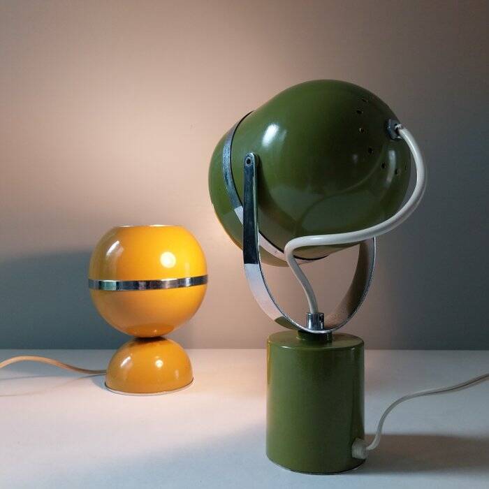 Set of vintage 70s table lamps