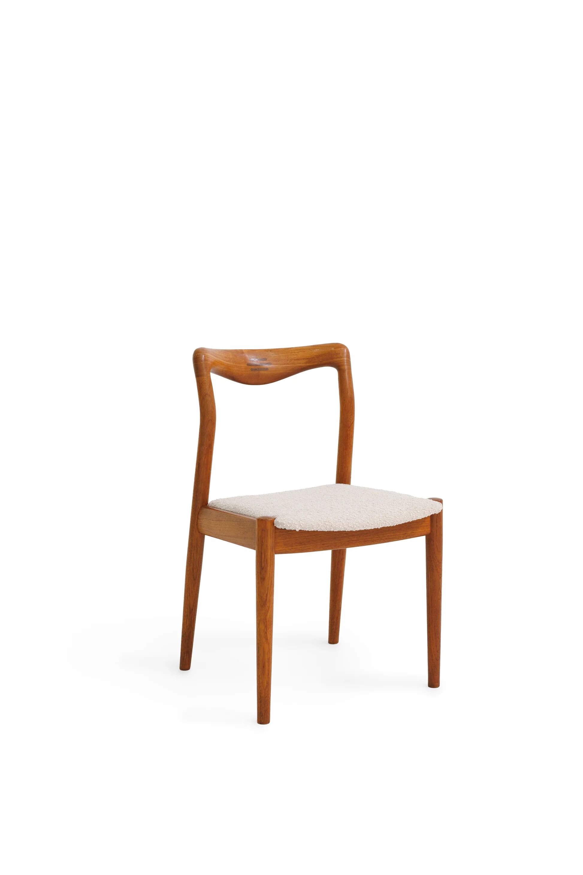 Set of 2 mid-century Danish dining chairs by H.W. Klein