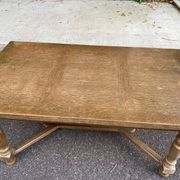 Table à manger de ferme extensible renaissance espagnol patinée 10 places