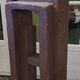 Superb postmodern brutalist sculpture in wood, metal, and material.