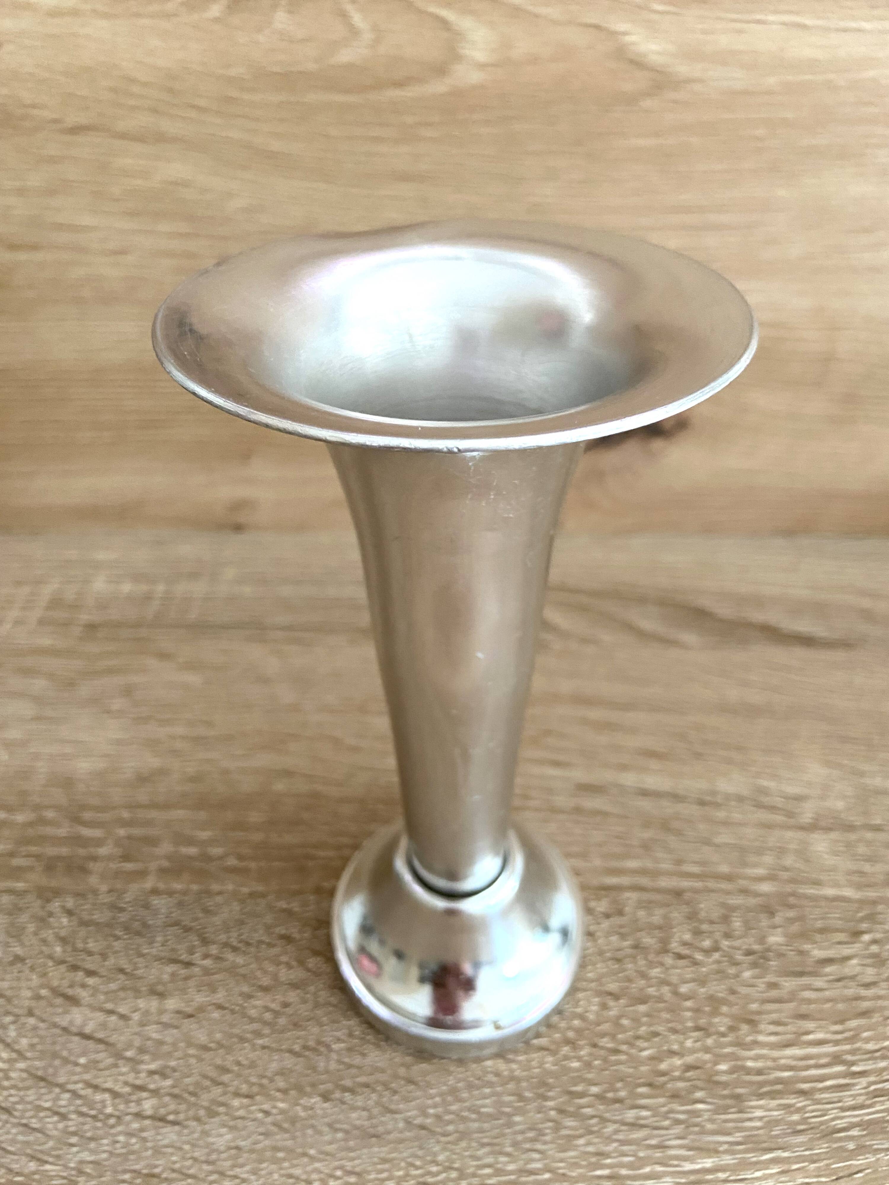 Cornet verre opaque émaux centre de table soliflore vase | Selency