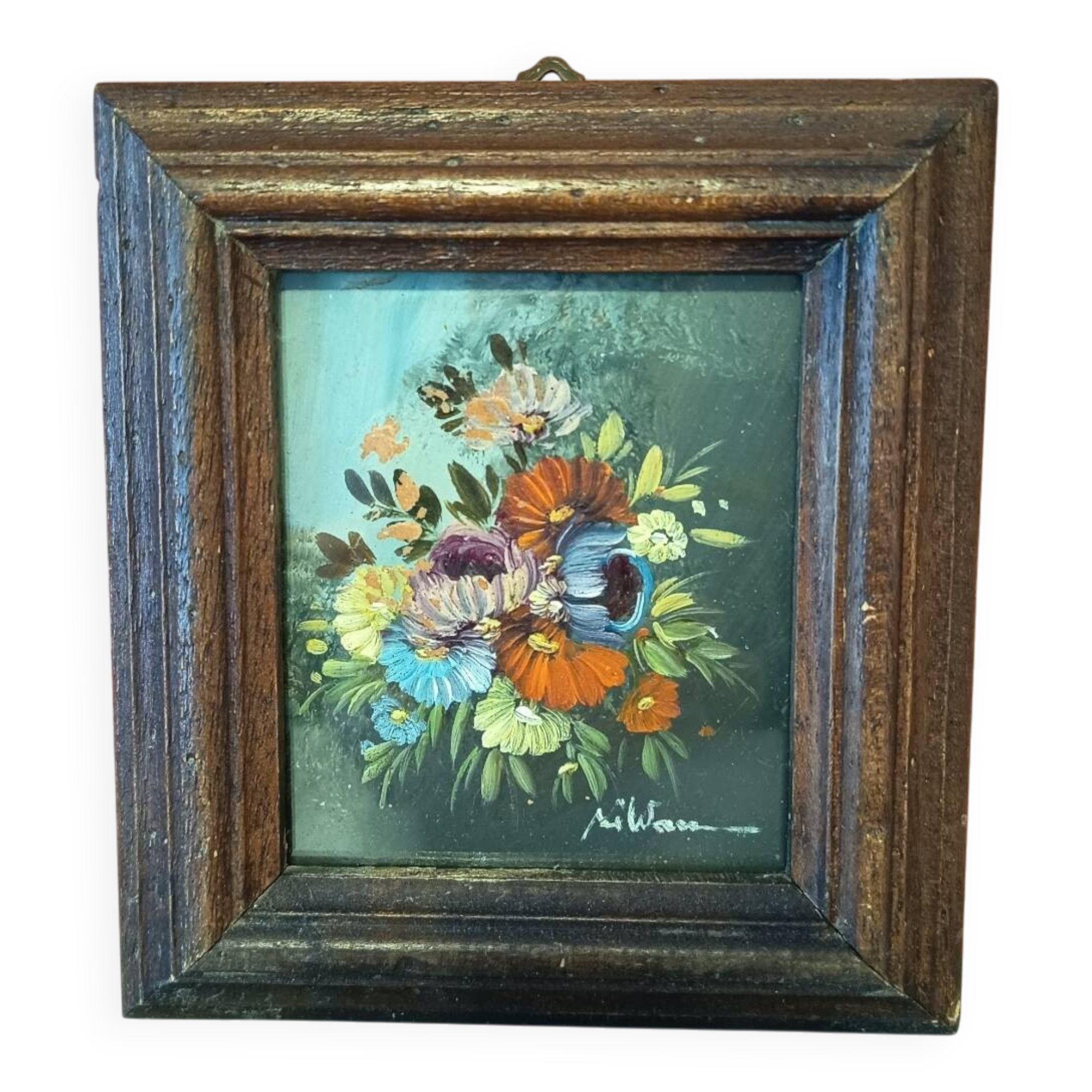 Acrylic floral painting