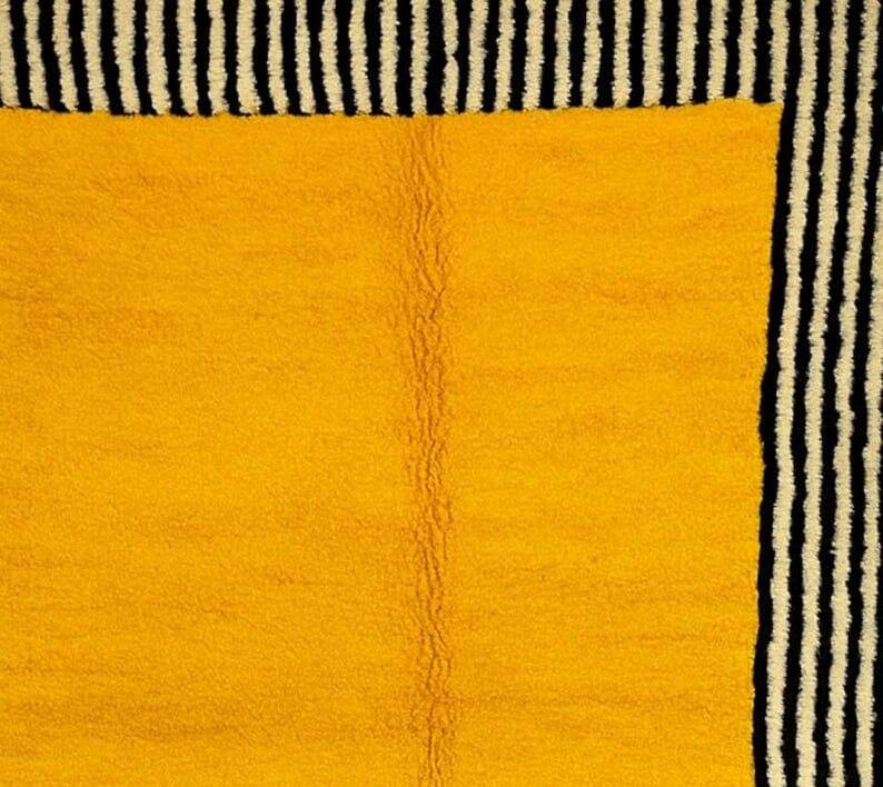 Tapis en laine pure fait main traditionnelle taille 1,4/2,6 m