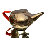 Silver metal teapot WMF vintage design 1960