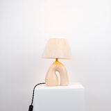 'Opposite' Table Lamp - Satin Cream