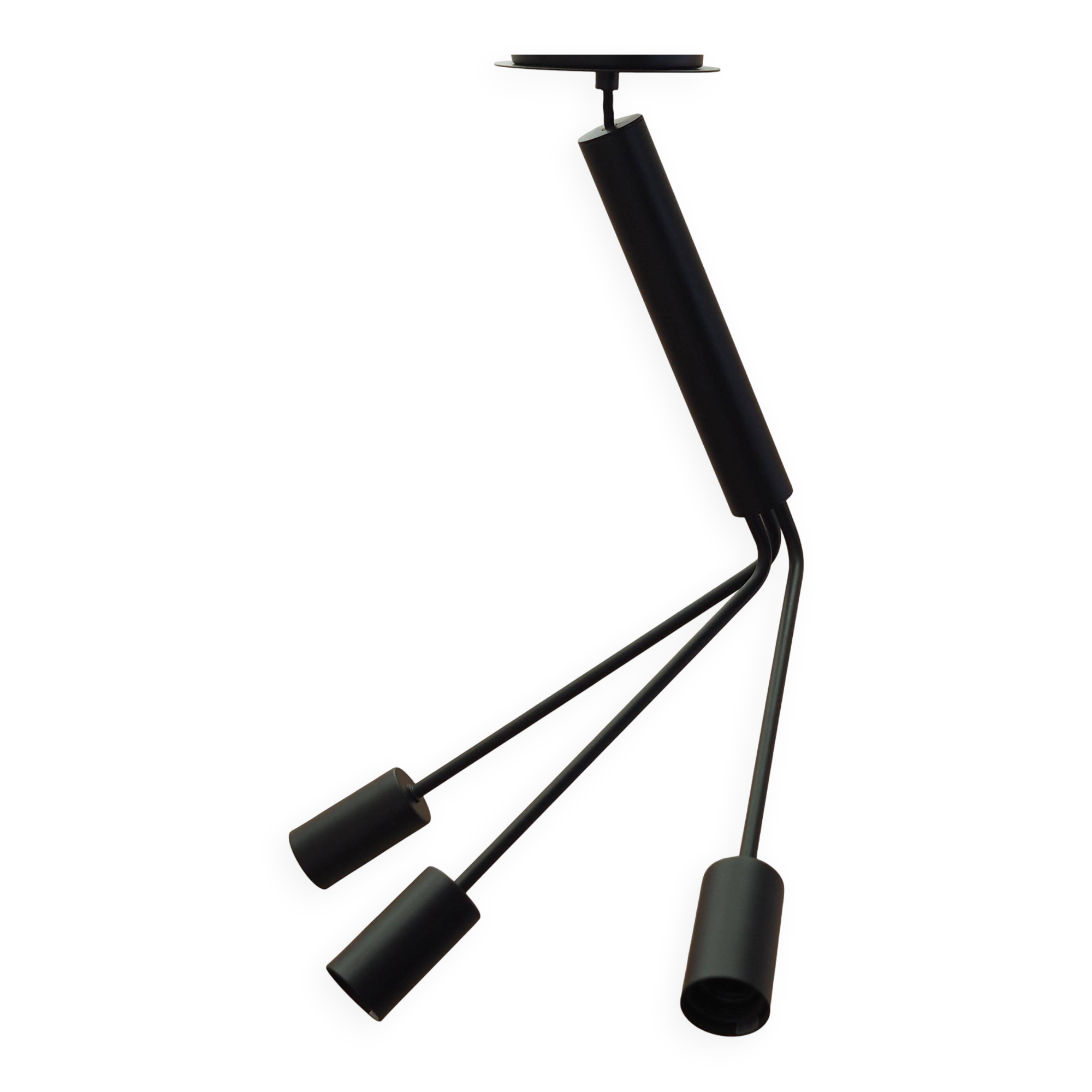 Frandsen pendant lamp black metal three arms 2000s