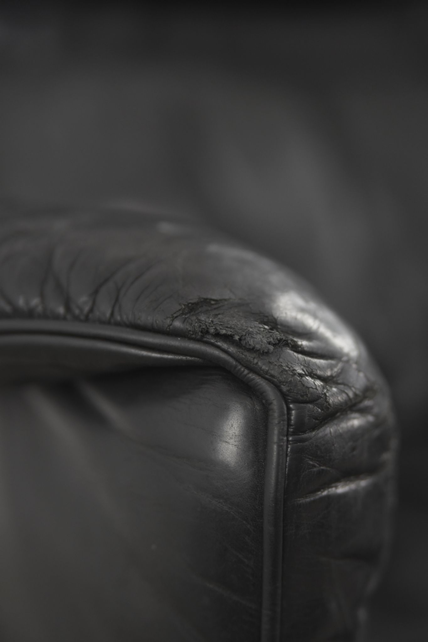 DS-23 leather lounge wing chair by Franz Josef Schulte for De Sede,1980