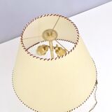 Burgundy Plexiglass and Brass Table Lamps by F. Loffredo, Italy 1980s