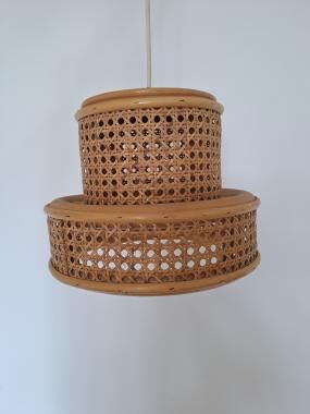 Canework pendant lamp