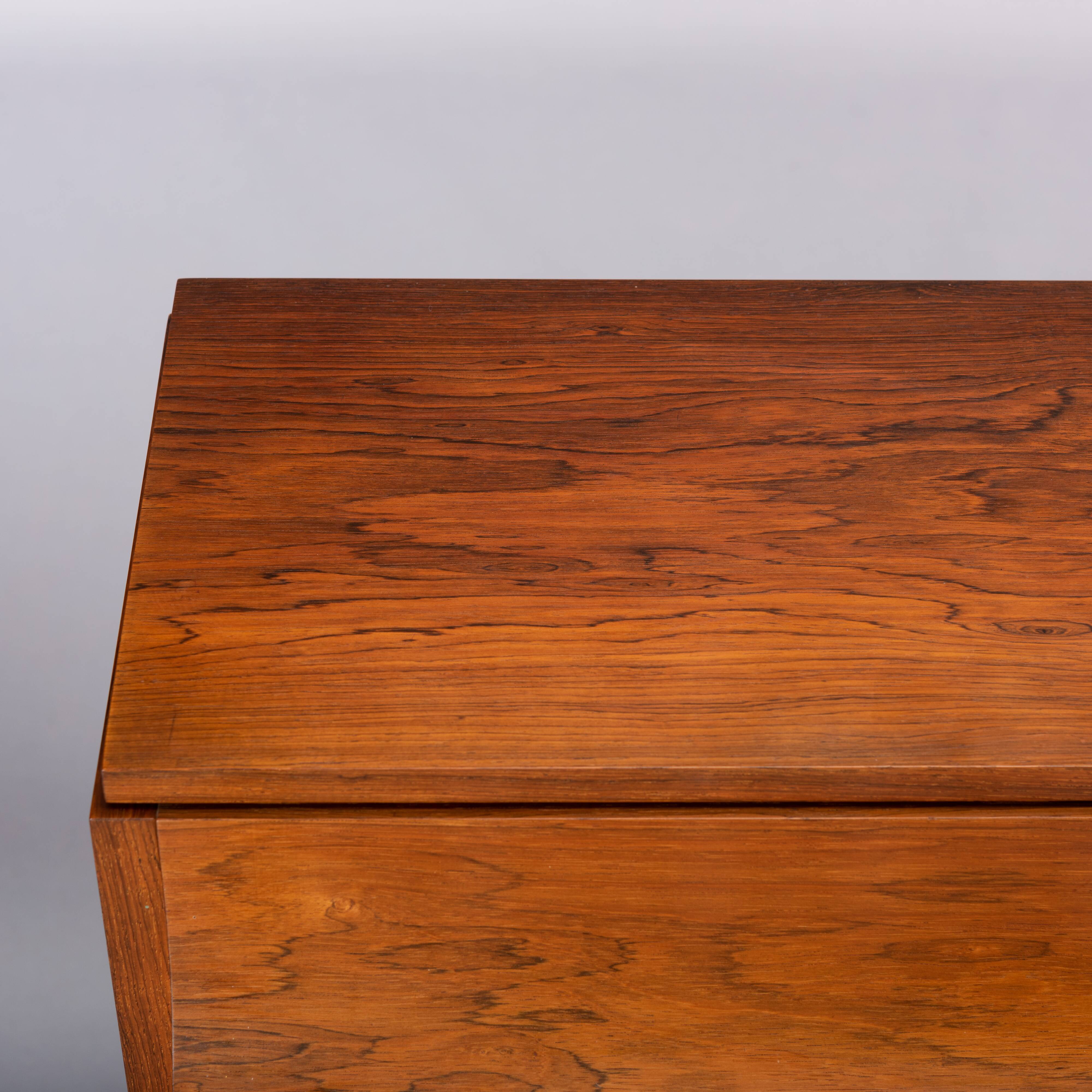 Danish mid-century modern hardwood pianette Bij Louis Zwicki, 1960s