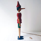 Large articulated wooden Pinocchio