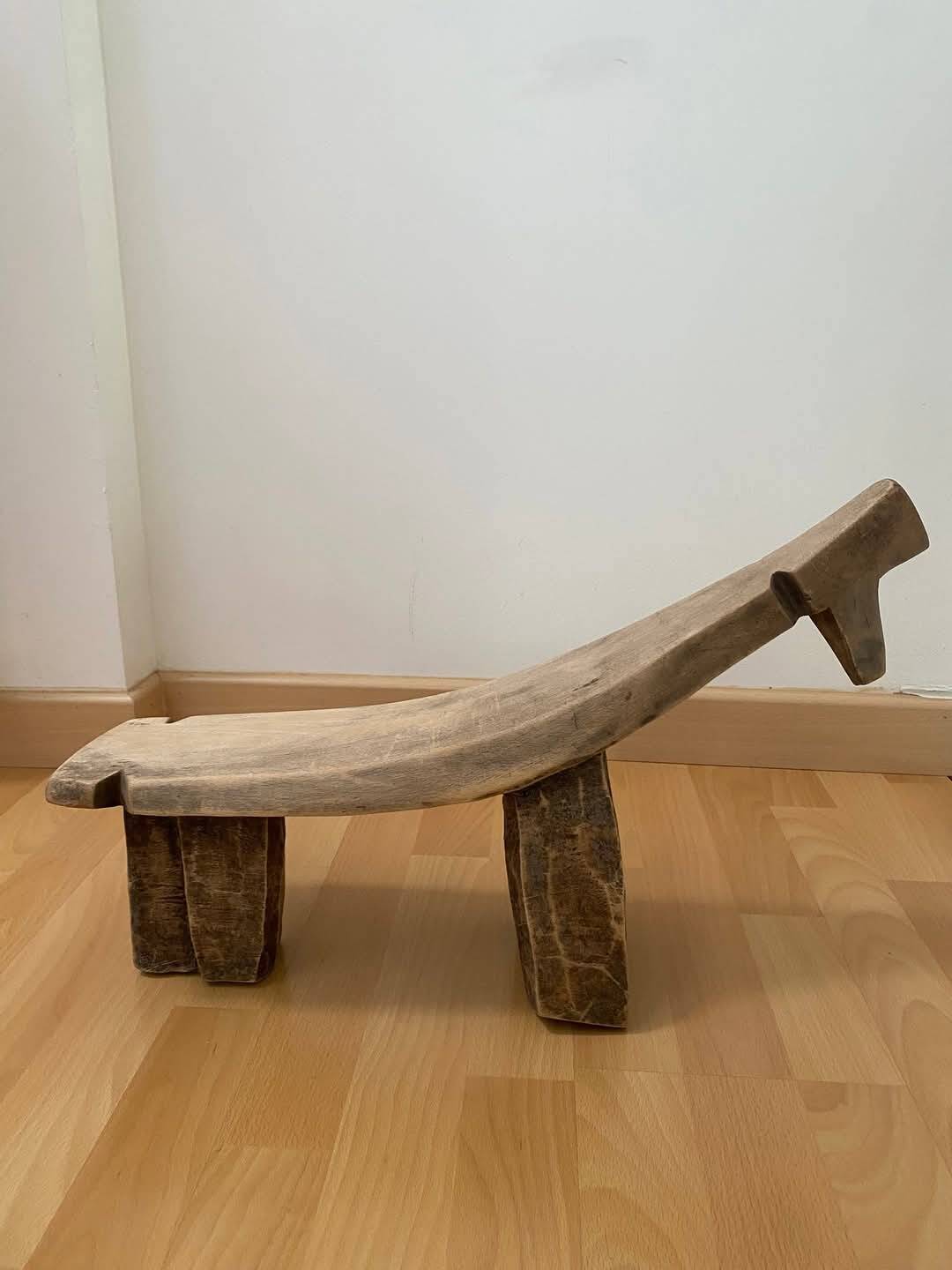 Small zoomorphic wooden bench (Burkina Faso)