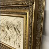 Marble high relief by François Duquesnoy "Putti, garlands and flowers" Paris