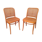 2 vintage canned chairs