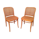Set de 2 chaises cannées vintage