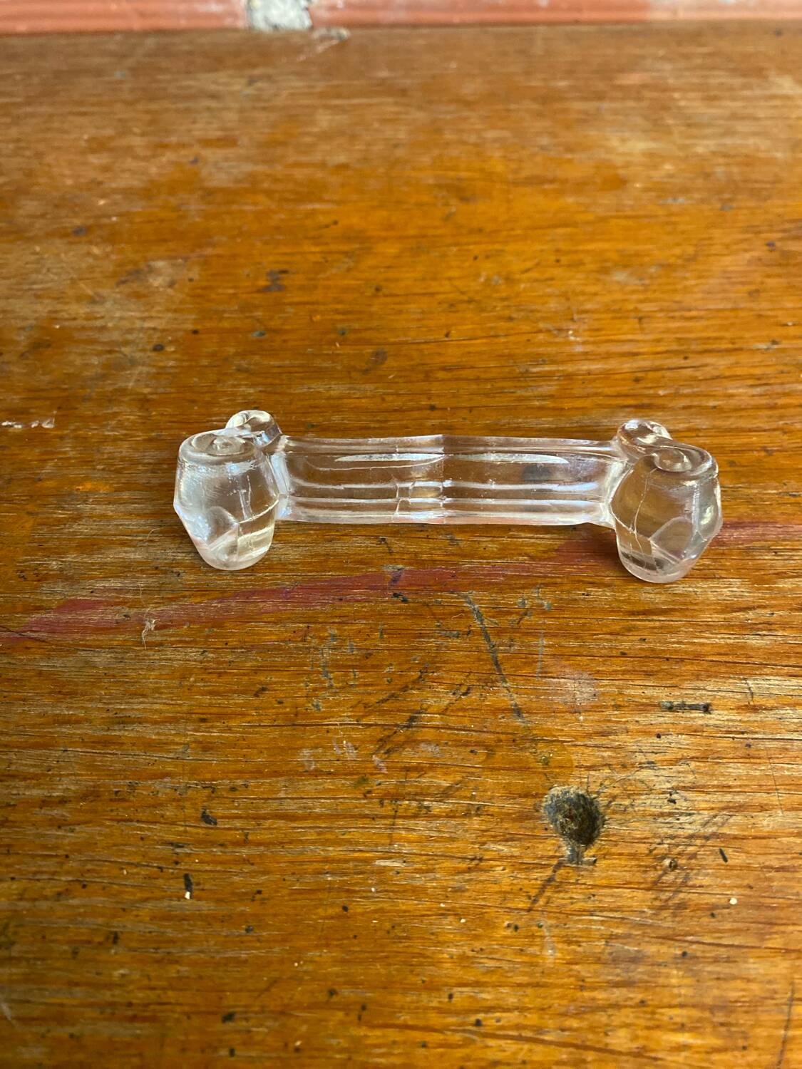 Series 5 antique knife rests portieux molded glass vintage tableware