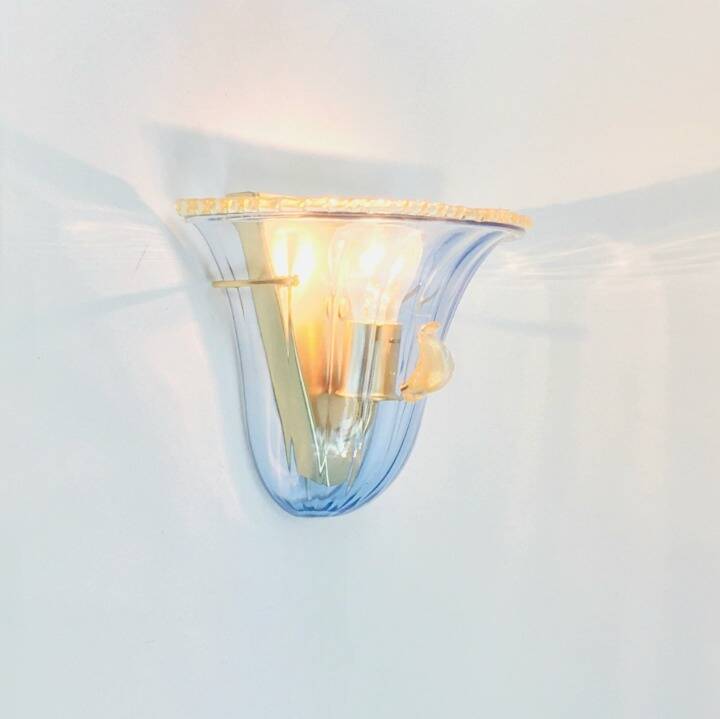 Pair of La Murrina Murano Art Glass Wall Lamps, Murano, Italy, 1980s/1990s