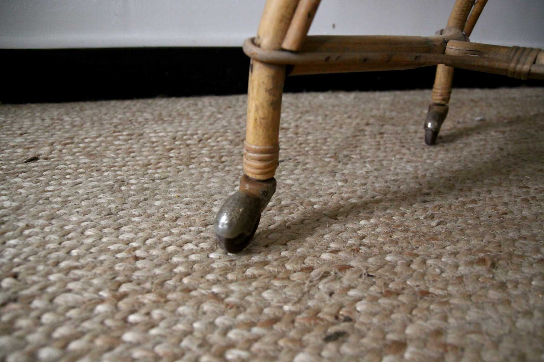 Vintage rattan cradle