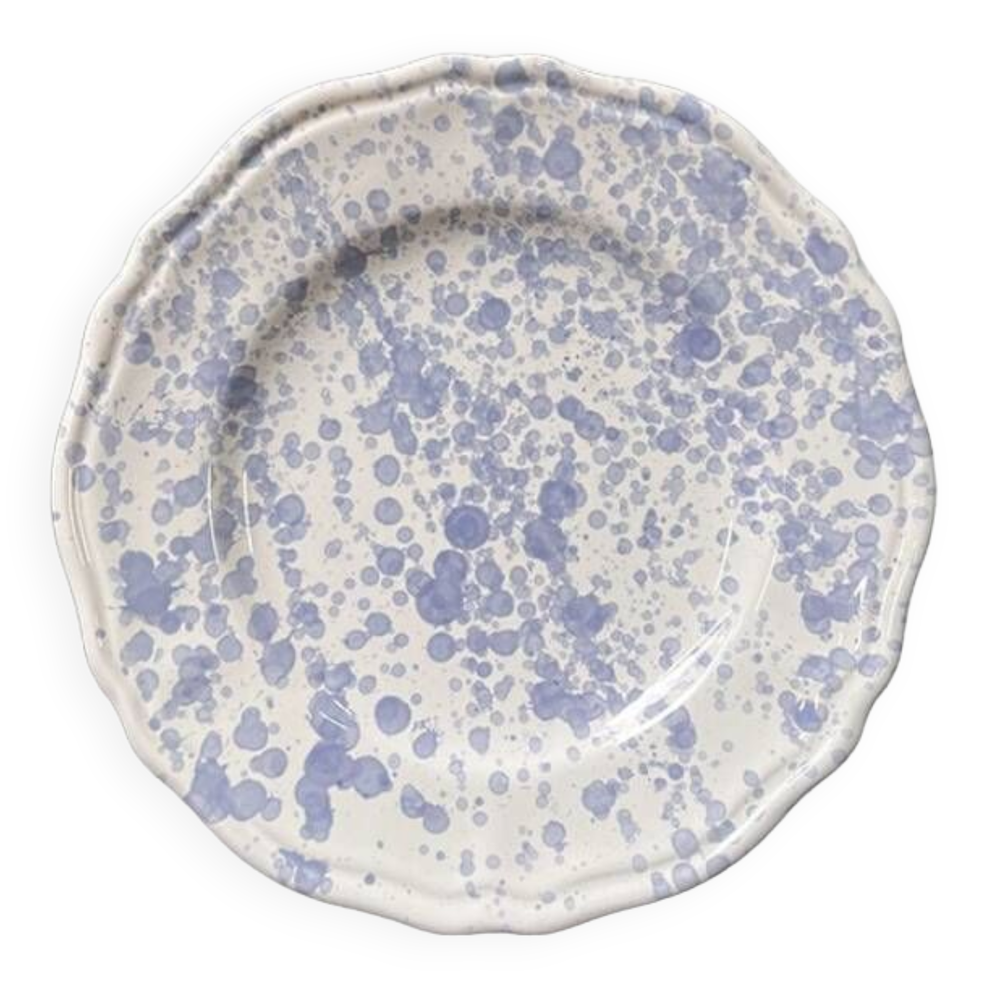 Sky blue dots plate 25cm
