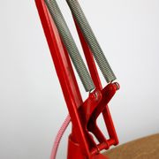 Lampe de table rouge réglable en achitect par Tep, années 1970