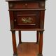 Empire style mahogany bedside table