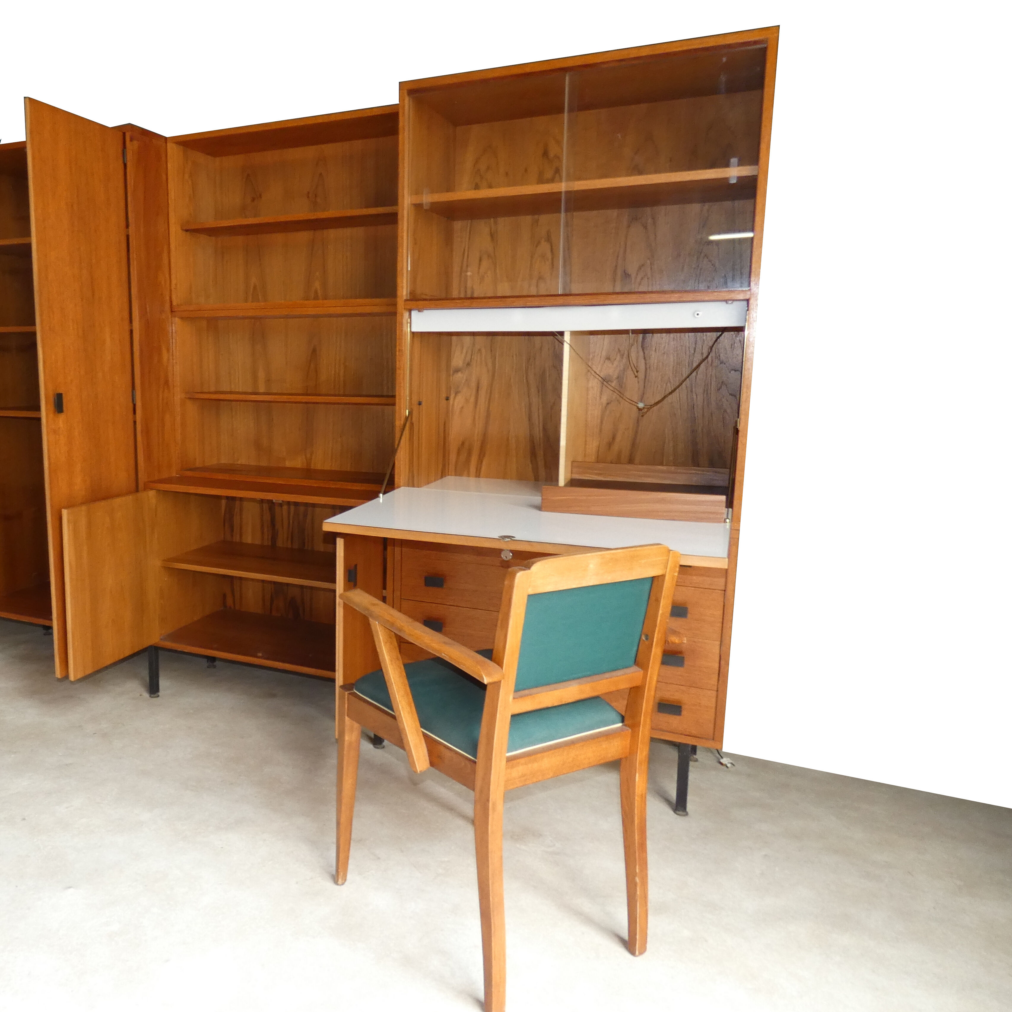 Secretary in teak 1950