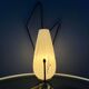 Mid-century Philips opaline glass sconce wall lamp with black frame