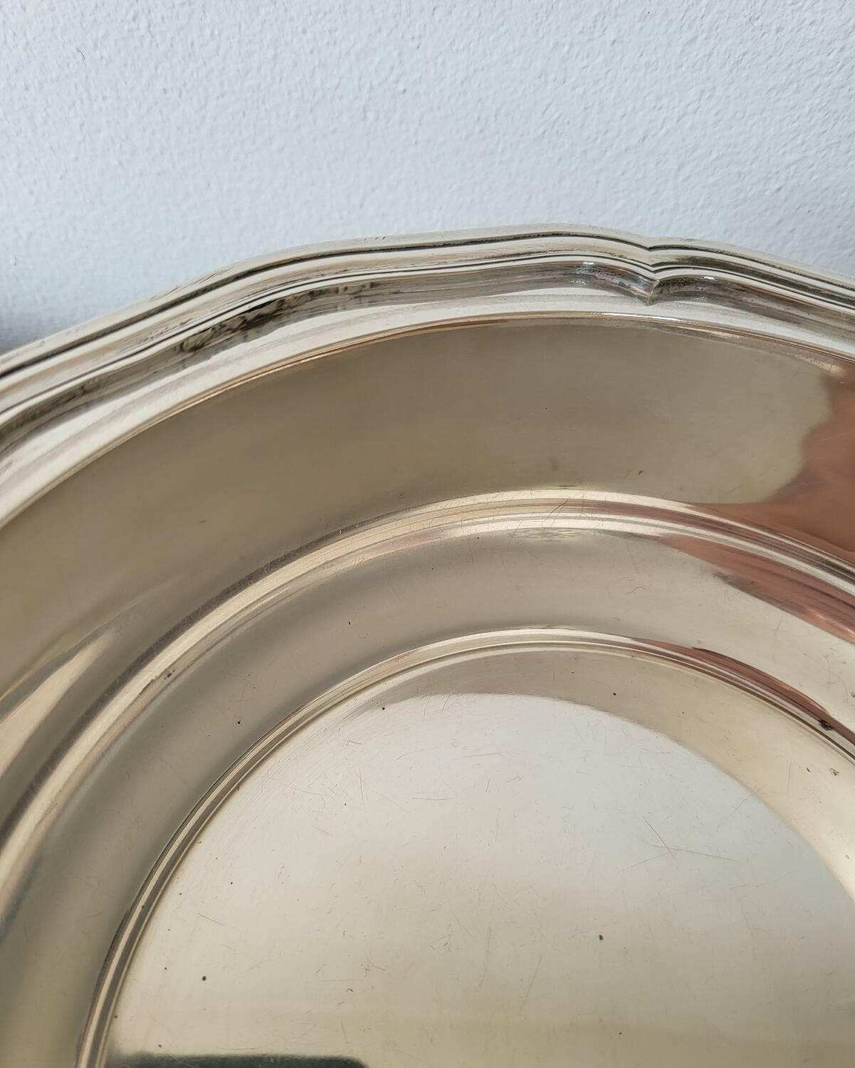 Silver-plated vegetable dish with Lutece hallmark