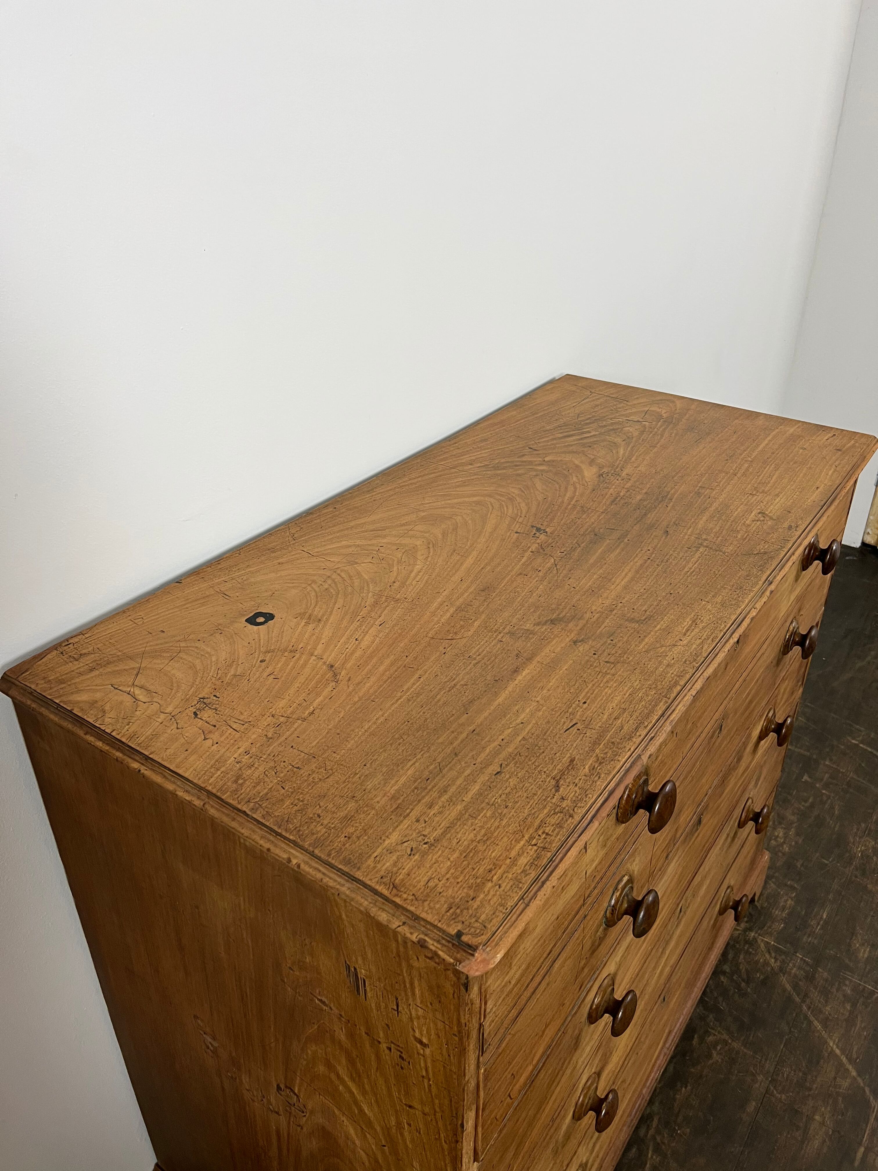 English bureau chest of drawers