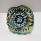 H. Bequet Quaregnon ceramic plate, Belgium 1950s.