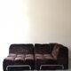 Modular sofa metal and velvet design 1970