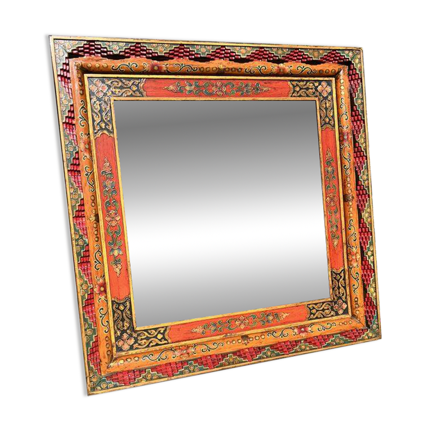 Miroir tibétain 90x90