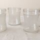 4 verres texturés en verre moulé – années 1970