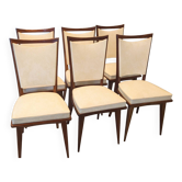 Vintage compass and leatherette chairs