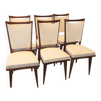 Vintage compass and leatherette chairs