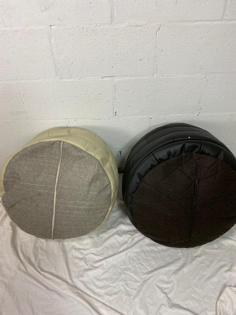 Vintage patchwork ottoman